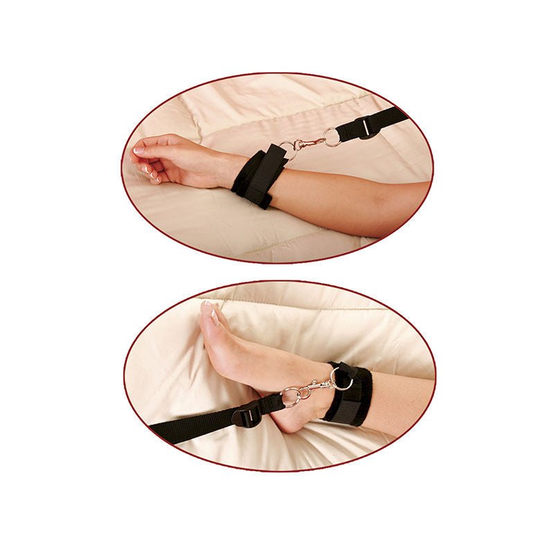 Fetish fantasy series - bed bindings restraint kit - Product bottom view  | Flirtybay.com.au